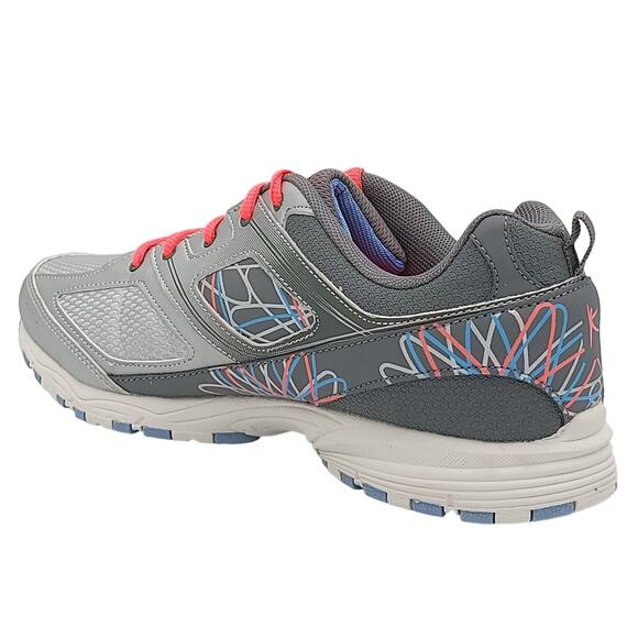 Danskin Now Women Low Top Running Sneakers Size US 6 Gray Pink Blue - Picture 3 of 6